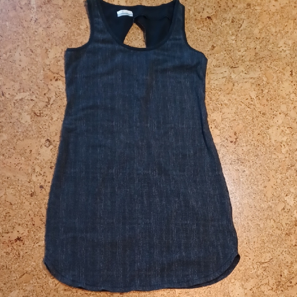 Columbia Gray Keyhole Mini Tank Dress Size M